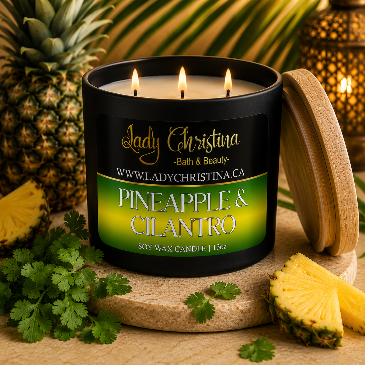Pineapple & Cilantro Candle - photo 3