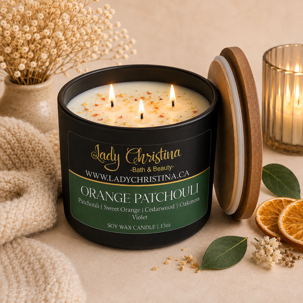 Orange and Patchouli Candle