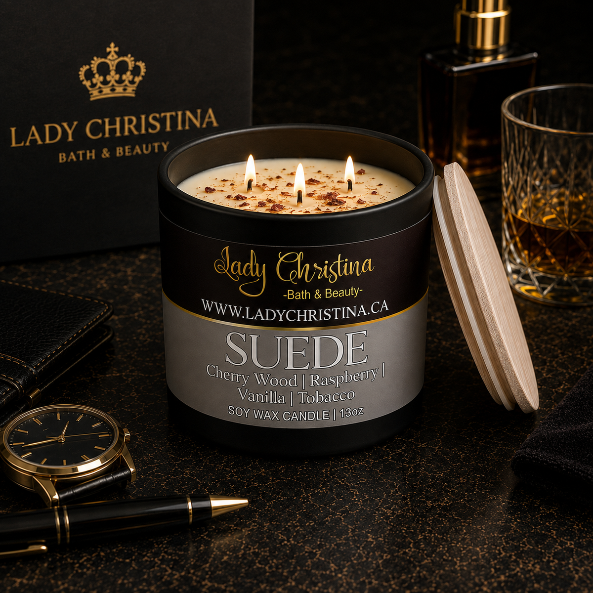 Suede Candle - Lady Christina Bath & Beauty