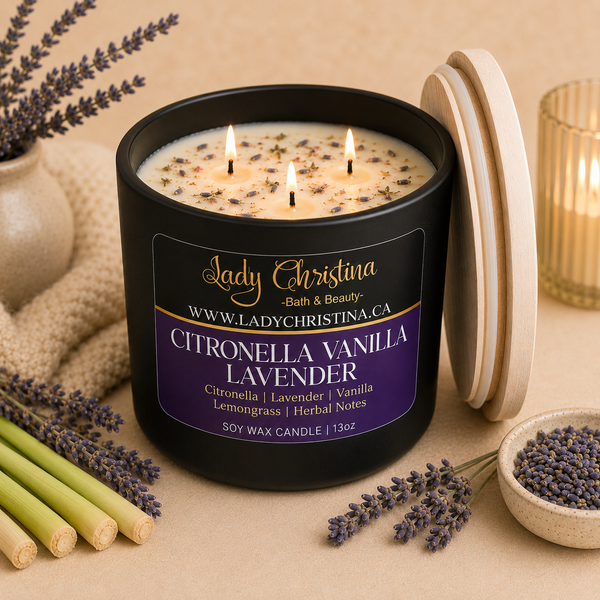 Citronella, Vanilla & Lavender Candle