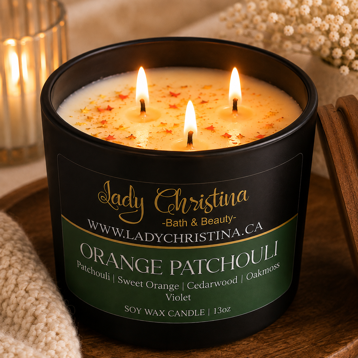 Orange and Patchouli Candle - photo 2
