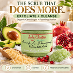 Avocado & Pomegranate Foaming Body Scrub 4