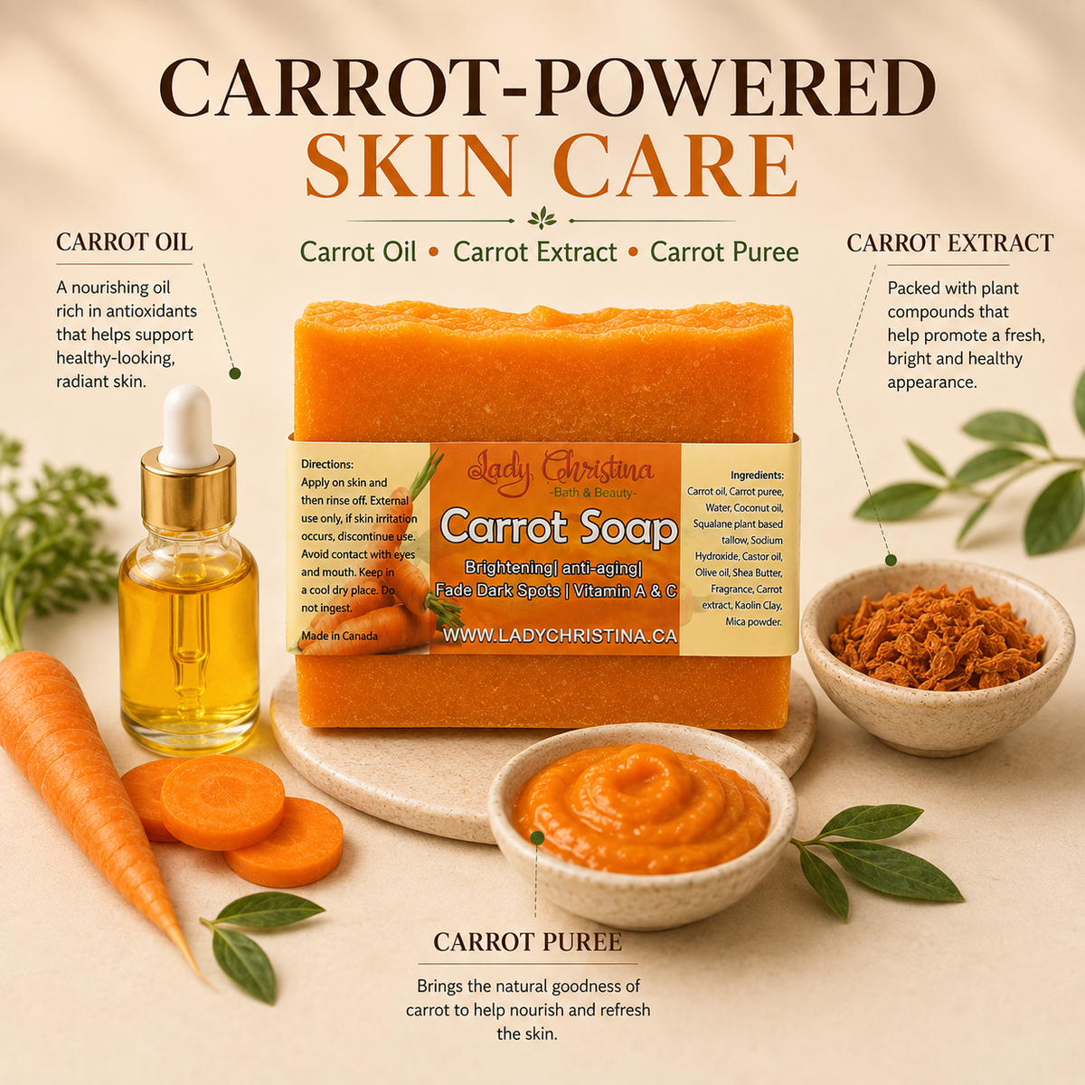 Carrot Soap Bar - photo 3