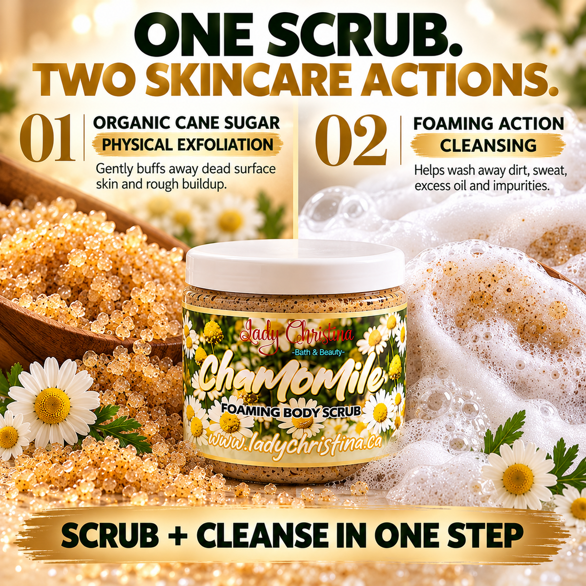 Chamomile Foaming Body Scrub