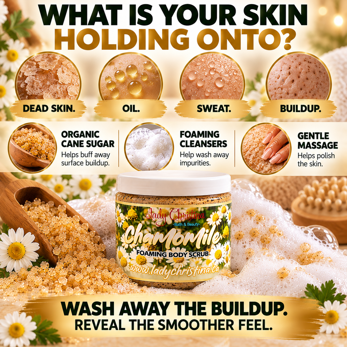 Chamomile Foaming Body Scrub