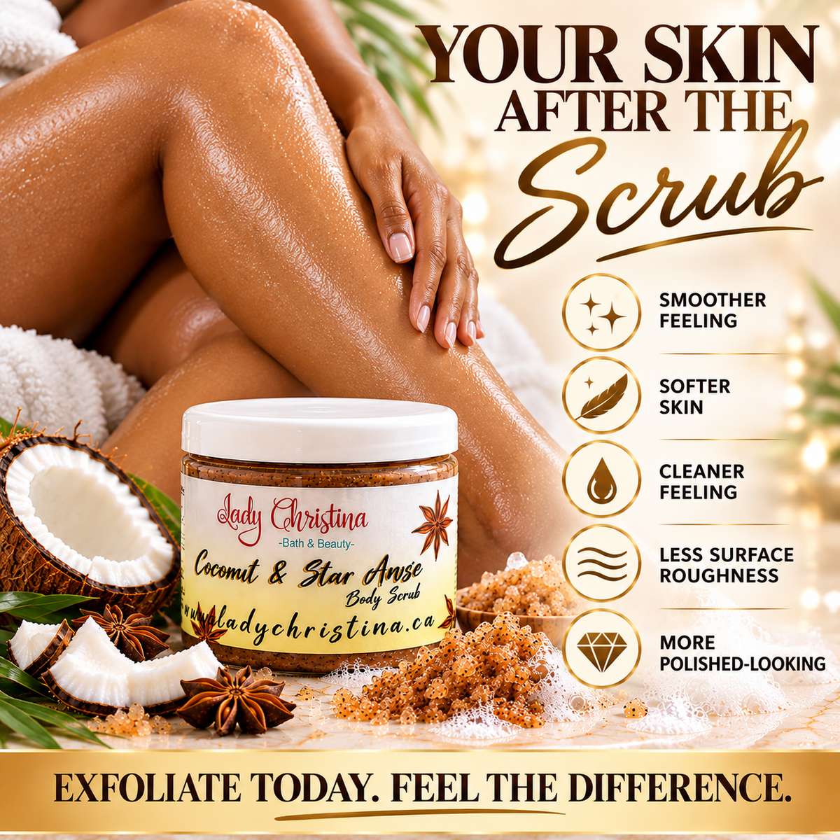 Coconut & Star Anise Foaming Body Scrub