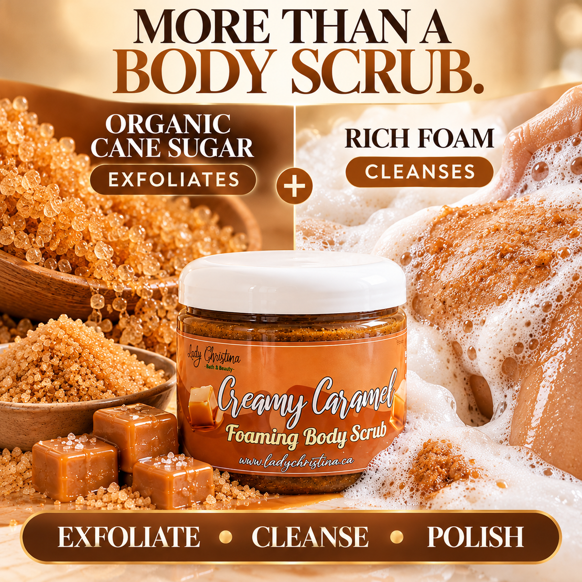 Creamy Caramel Foaming Body Scrub
