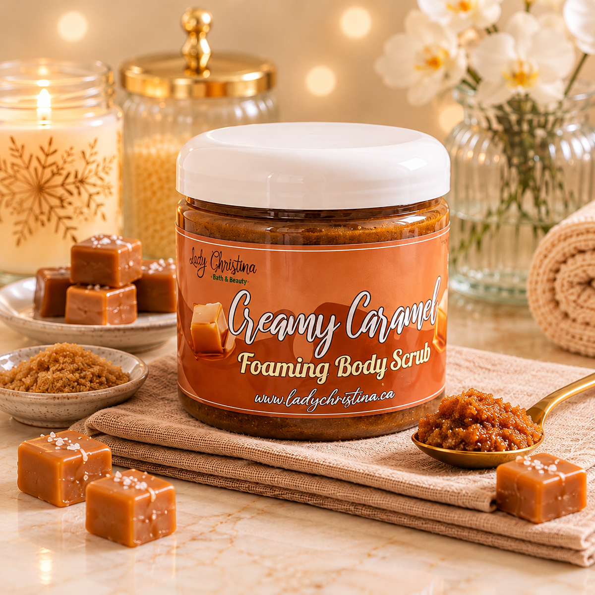 Creamy Caramel Foaming Body Scrub