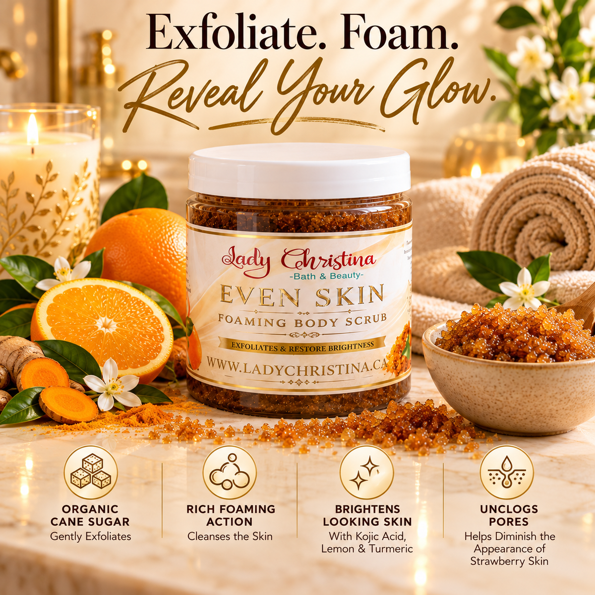 Even Skin Foaming Body Scrub