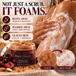 Black Cherry and Almond Foaming Body Scrub 6