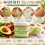 Avocado & Pomegranate Foaming Body Scrub 5