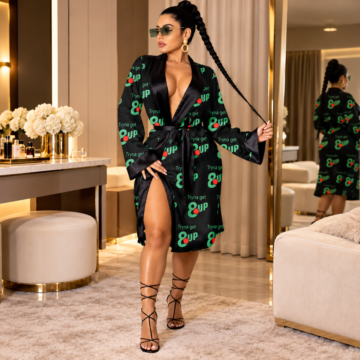 8UP Silk Robe