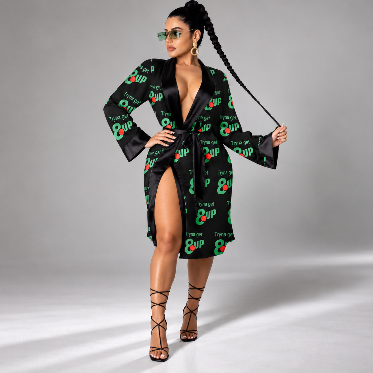 8UP Silk Robe