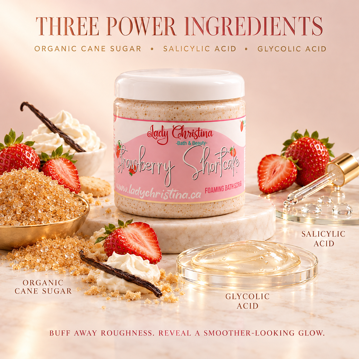 Strawberry Shortcake Foaming Body Scrub