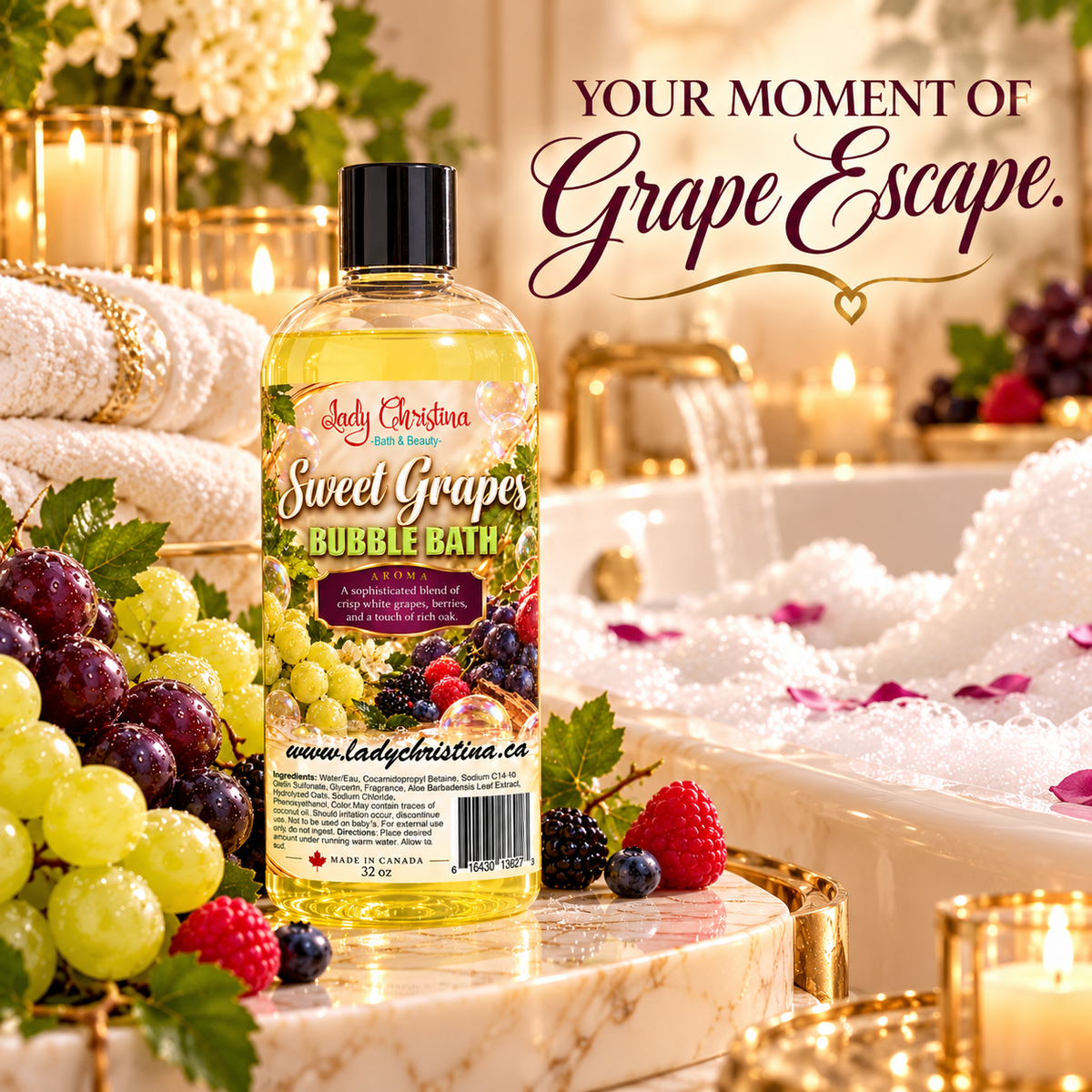 Sweet Grapes Bubble Bath