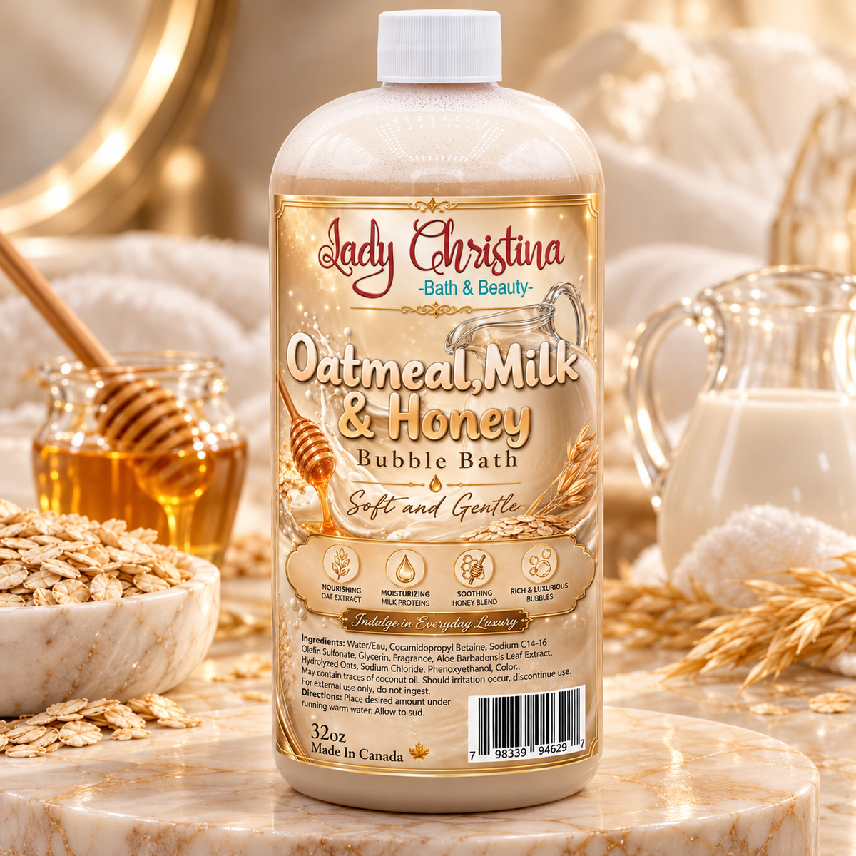Oatmeal Milk & Honey Bubble Bath