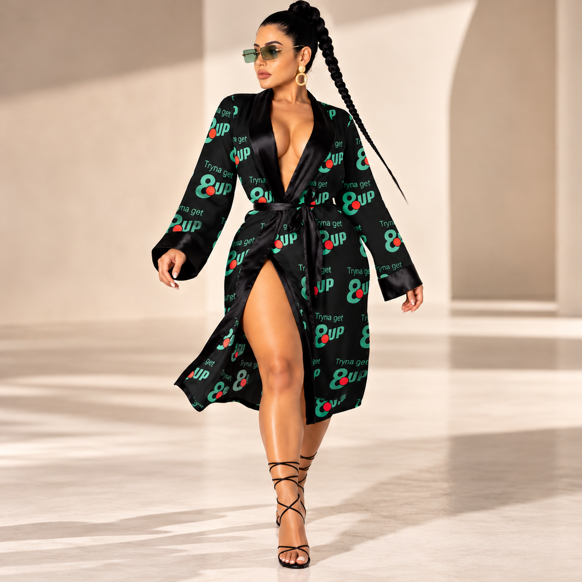 8UP Silk Robe