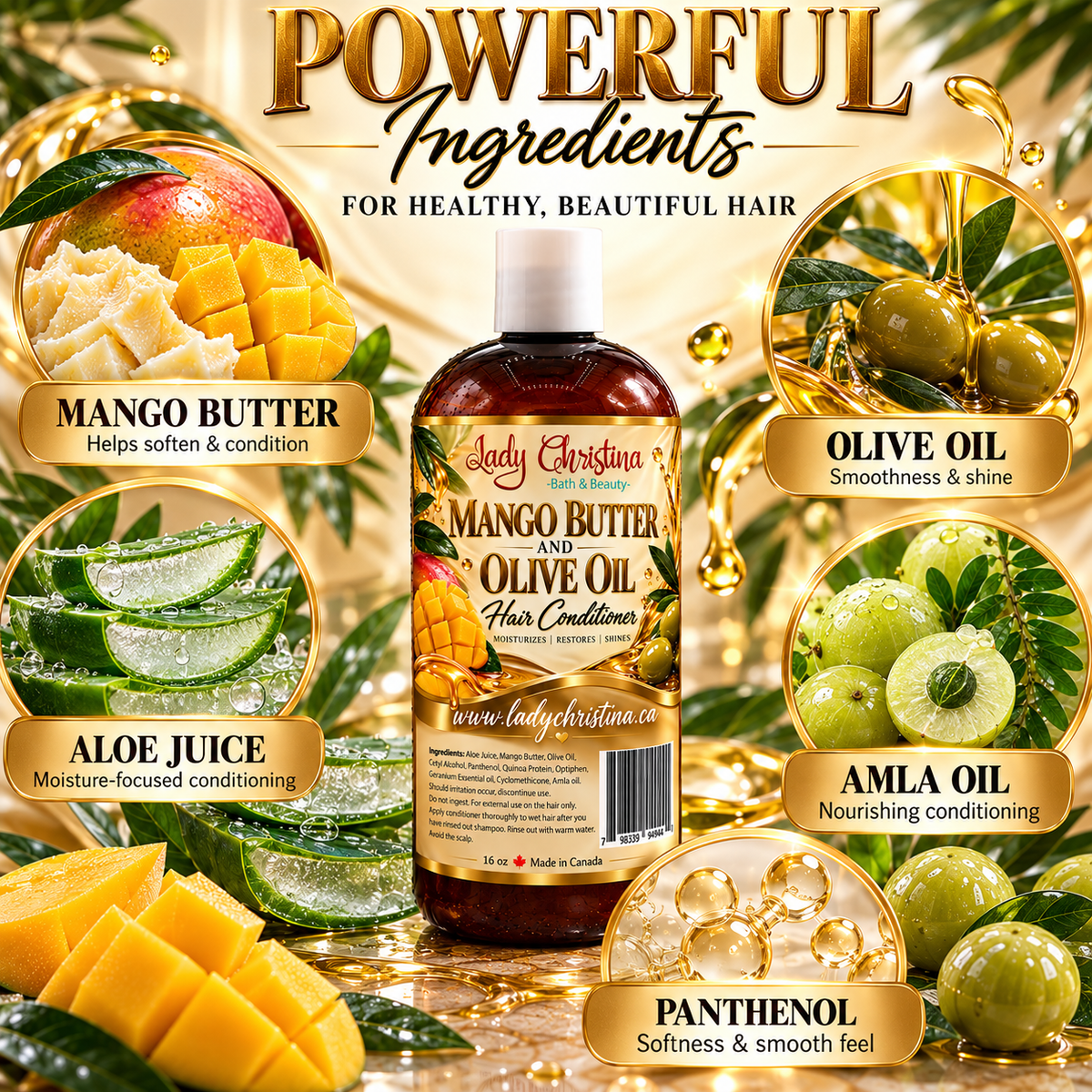 Mango Butter & Olive Oil Hair Conditioner