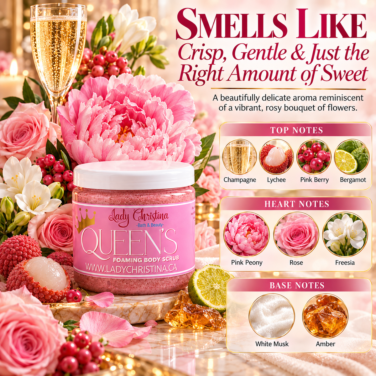 Queen’s Foaming Body Scrub