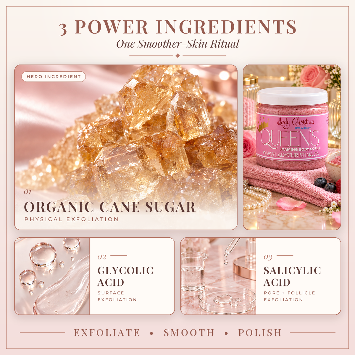 Queen’s Foaming Body Scrub