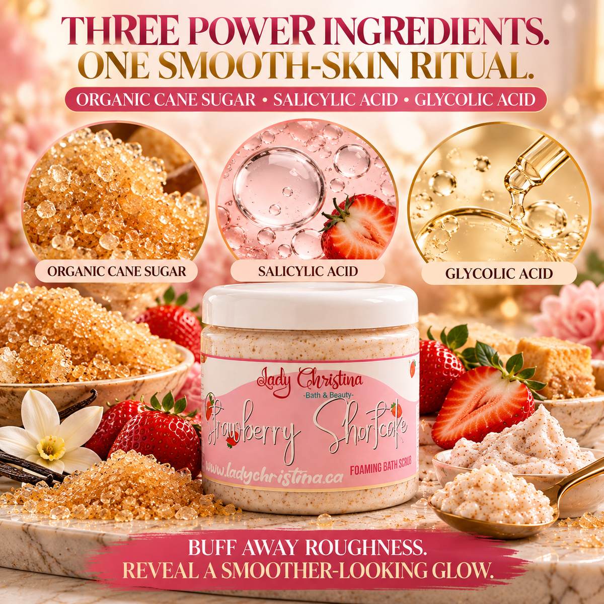 Strawberry Shortcake Foaming Body Scrub