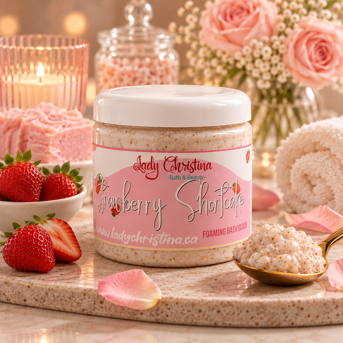 Strawberry Shortcake Foaming Body Scrub