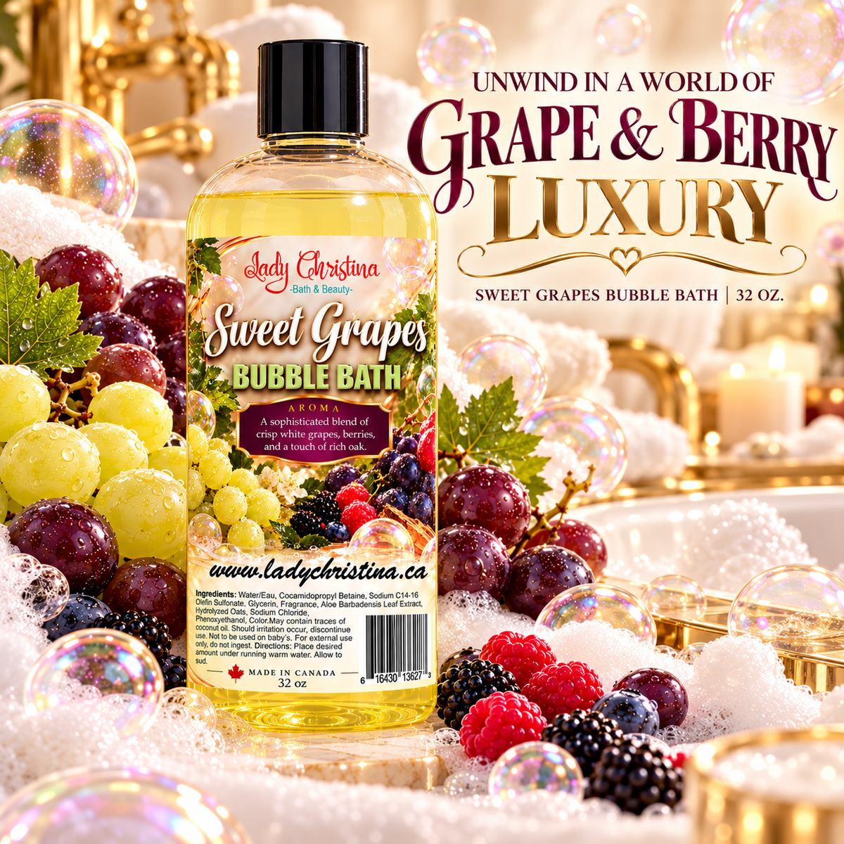 Sweet Grapes Bubble Bath