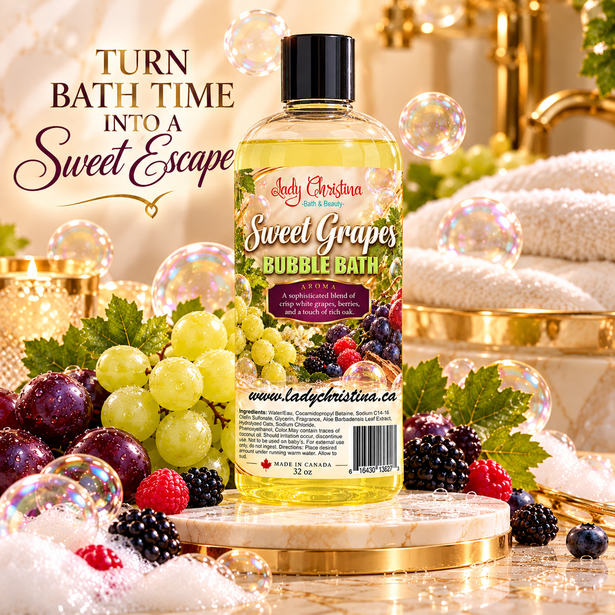 Sweet Grapes Bubble Bath