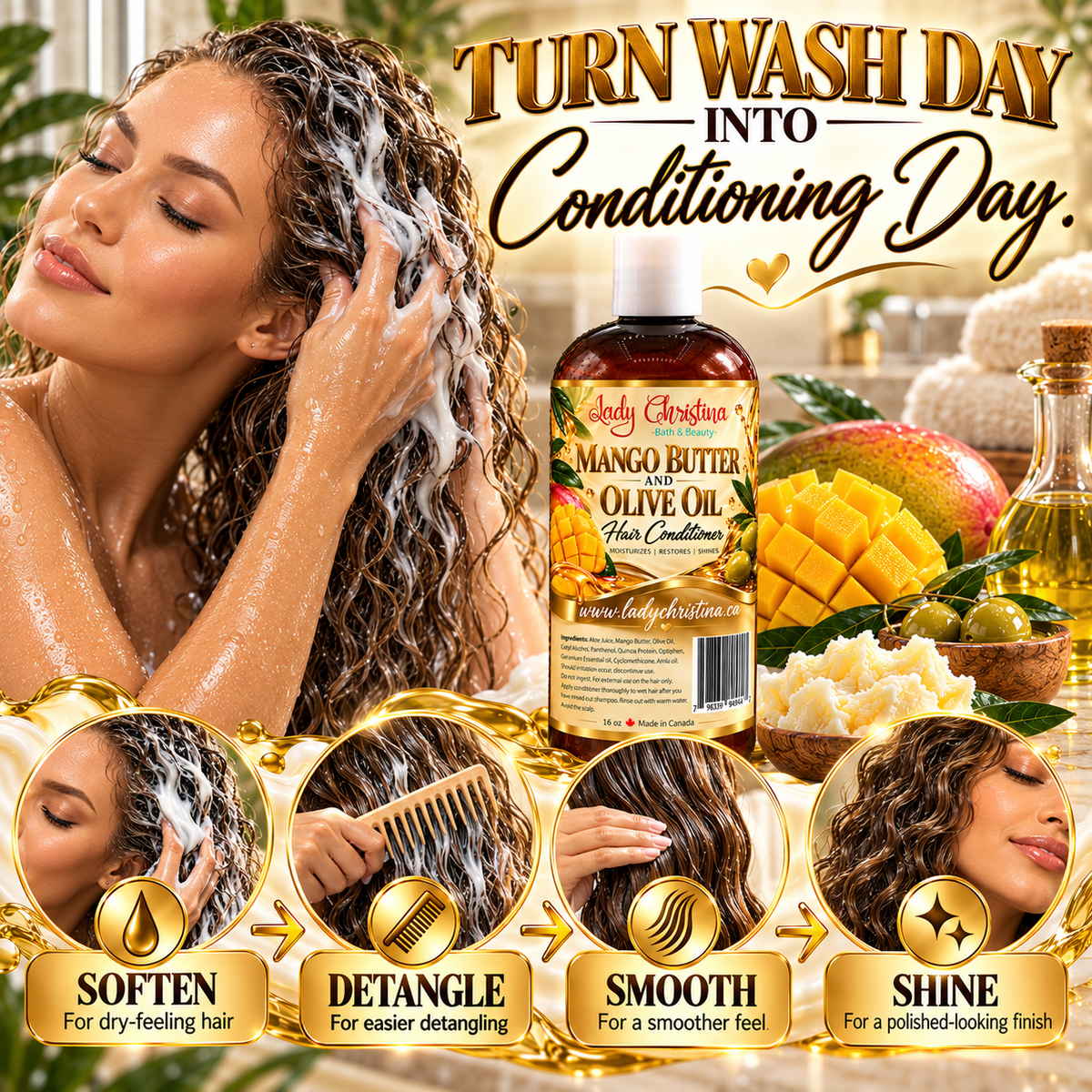 Mango Butter & Olive Oil Hair Conditioner