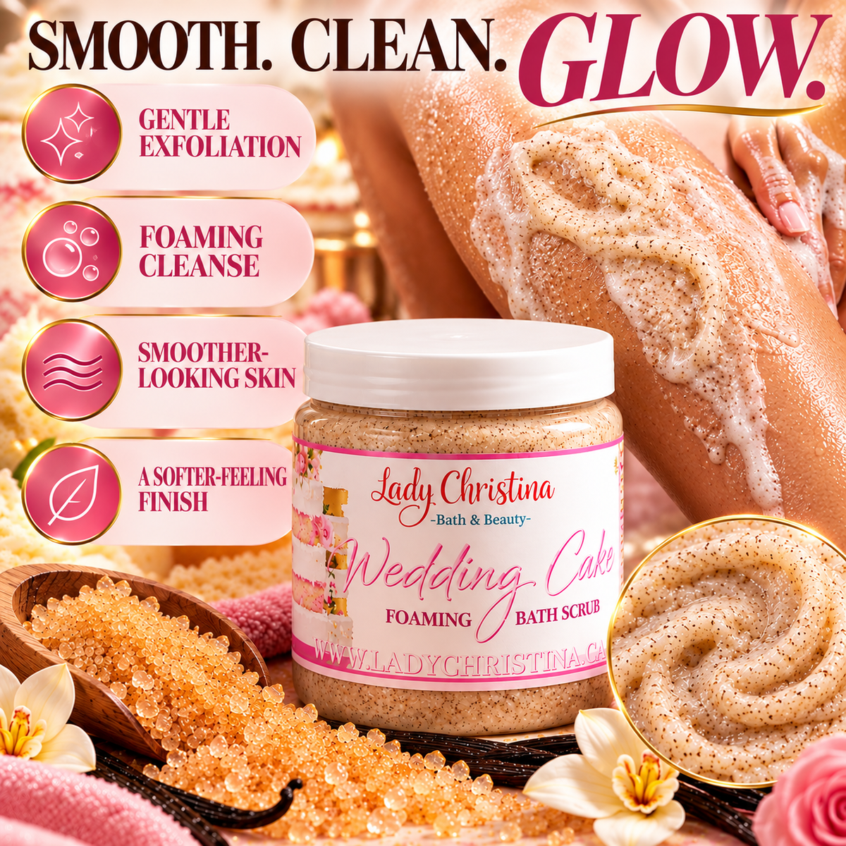Wedding Cake Foaming Body Scrub