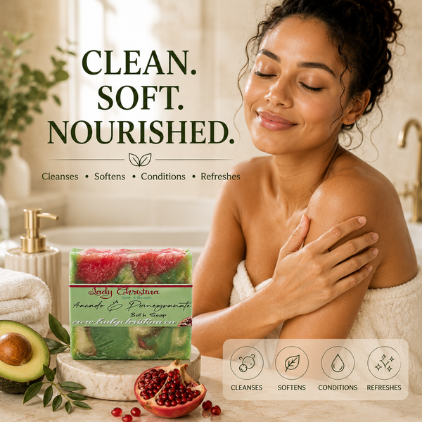 Avocado and Pomegranate Soap Bar