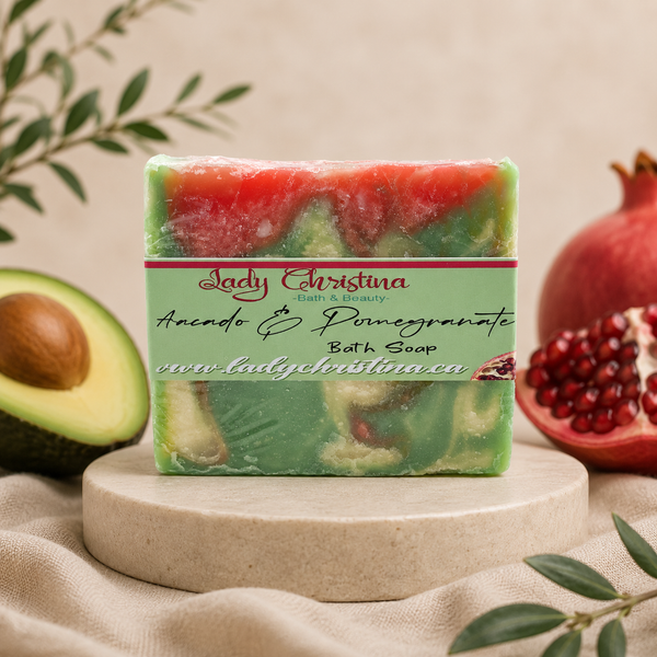 Avocado and Pomegranate Soap Bar