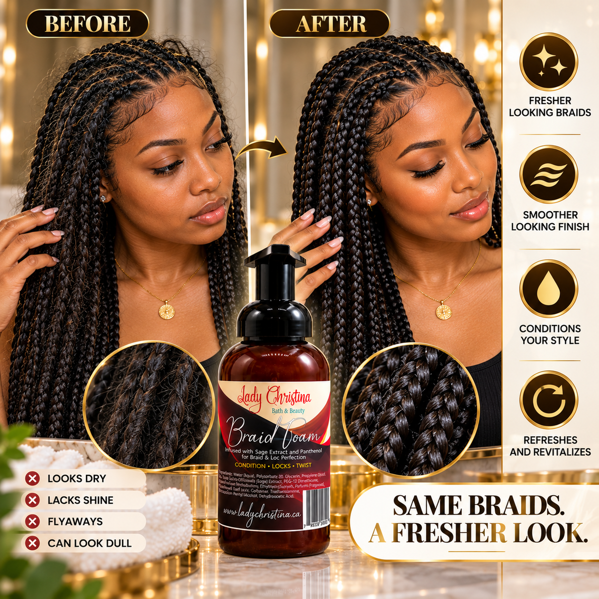 Braid Setting Foam