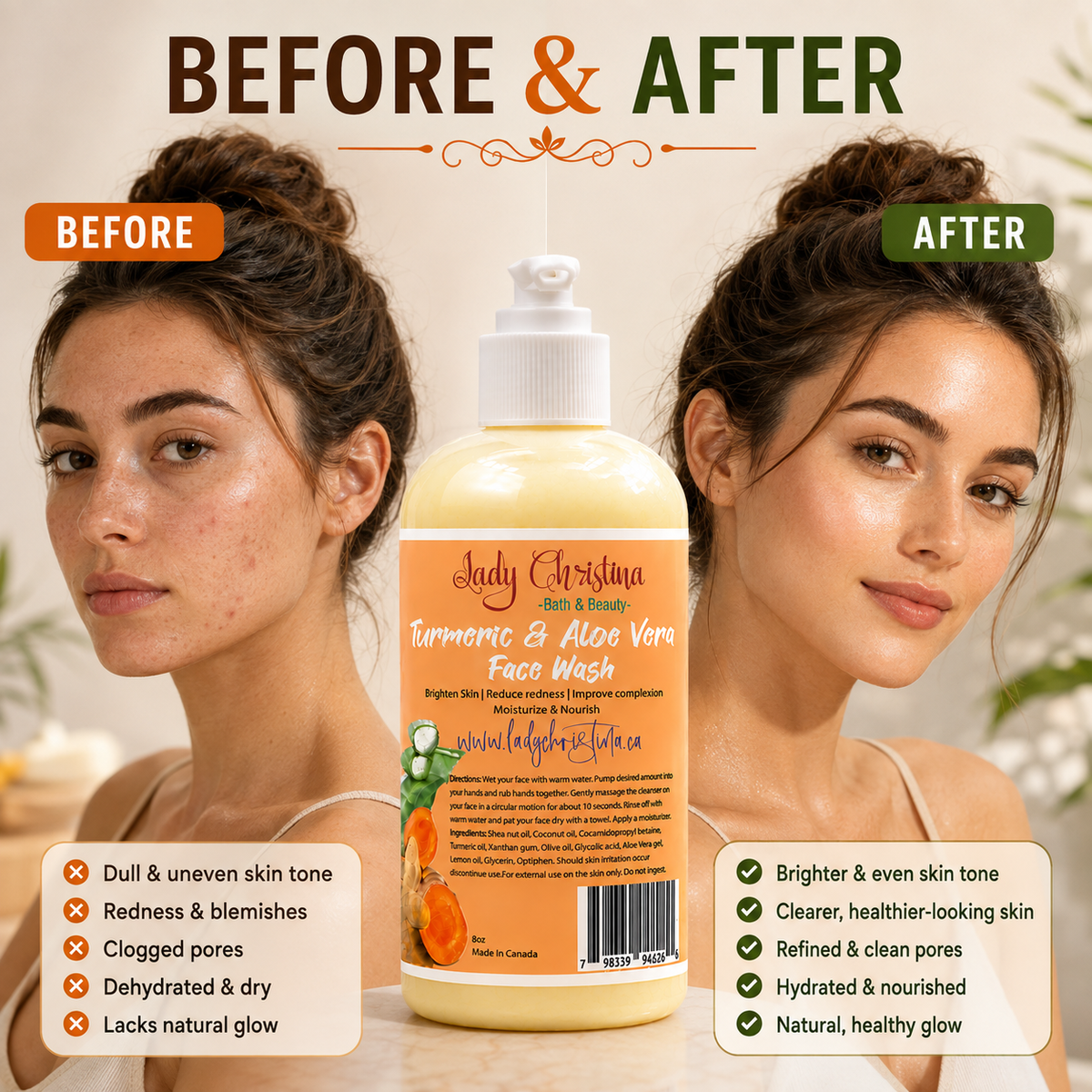 Turmeric and Aloe Vera Face wash - photo 2
