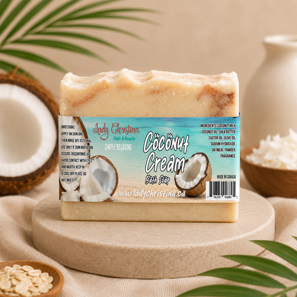 Coconut Cream Bath Soap Bar