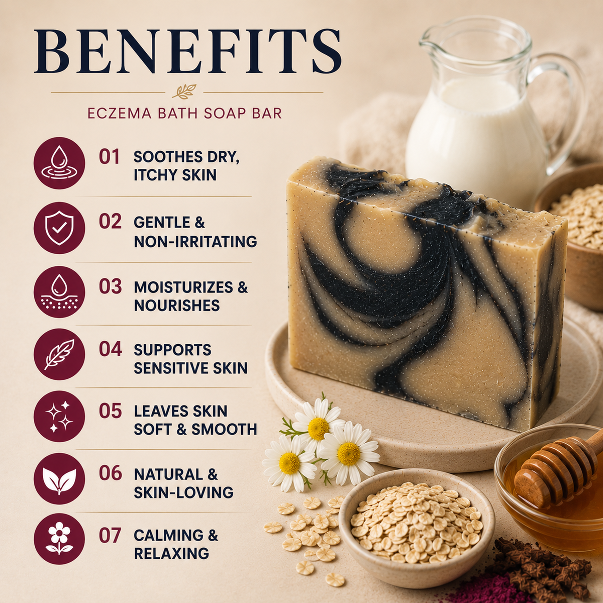 Eczema Bath Soap Bar - photo 3