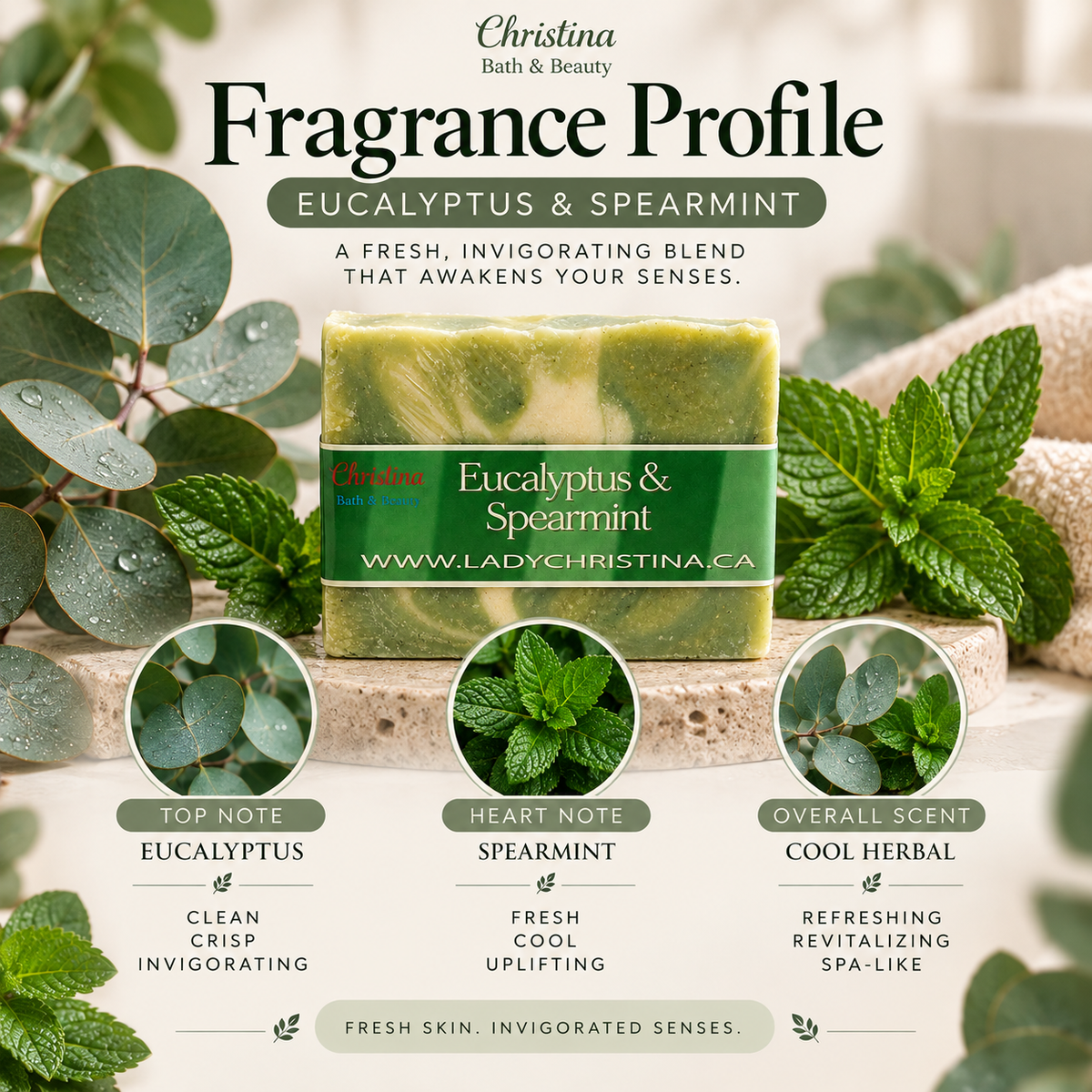Eucalyptus and Spearmint Soap Bar - photo 4