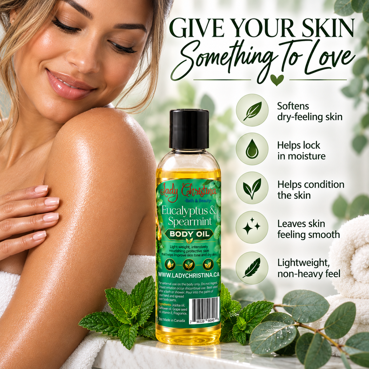 Eucalyptus & Spearmint Body Oil