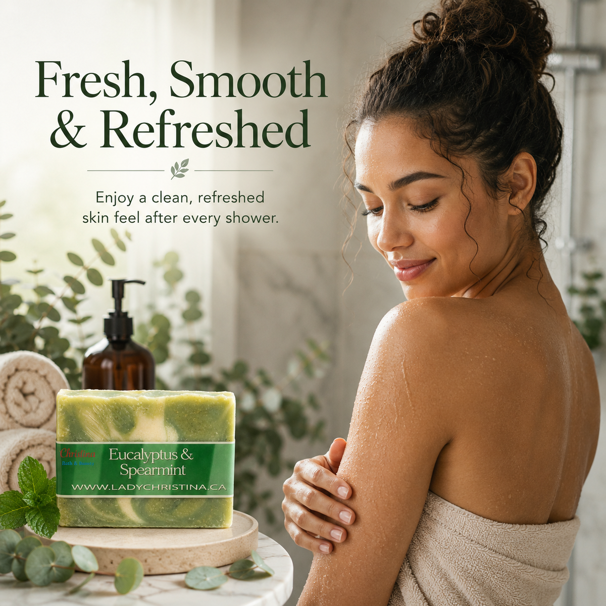 Eucalyptus and Spearmint Soap Bar - photo 2