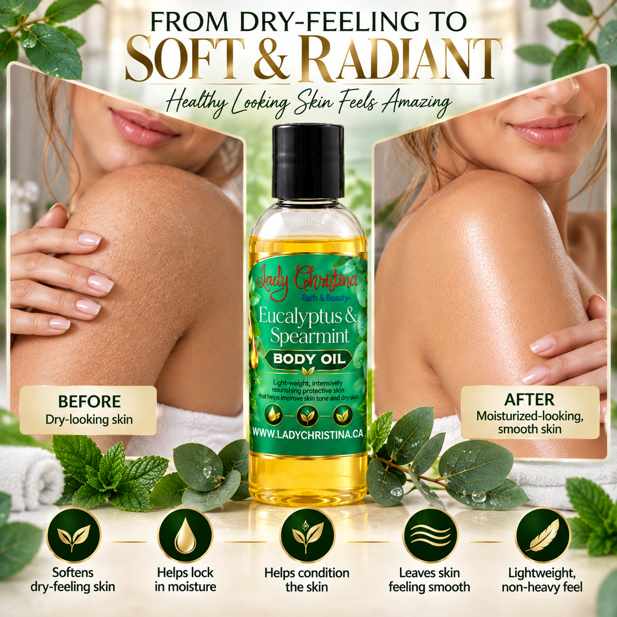 Eucalyptus & Spearmint Body Oil