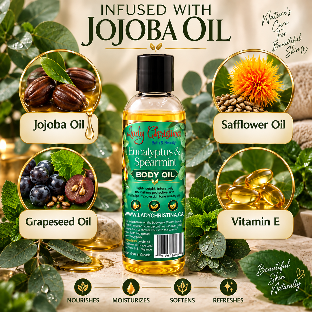 Eucalyptus & Spearmint Body Oil