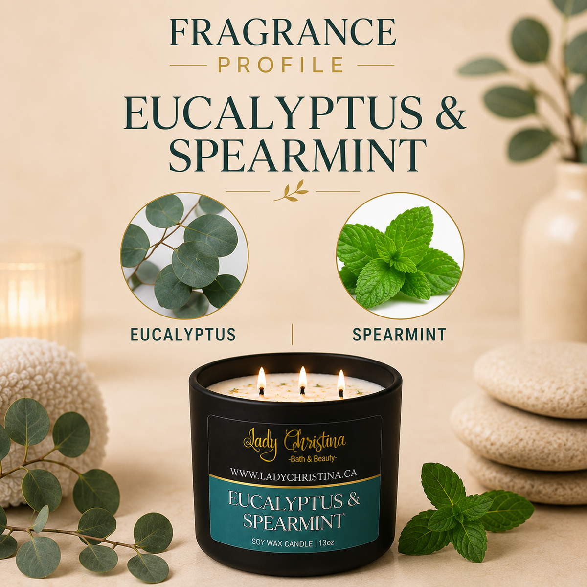 Eucalyptus and Spearmint Candle - photo 5