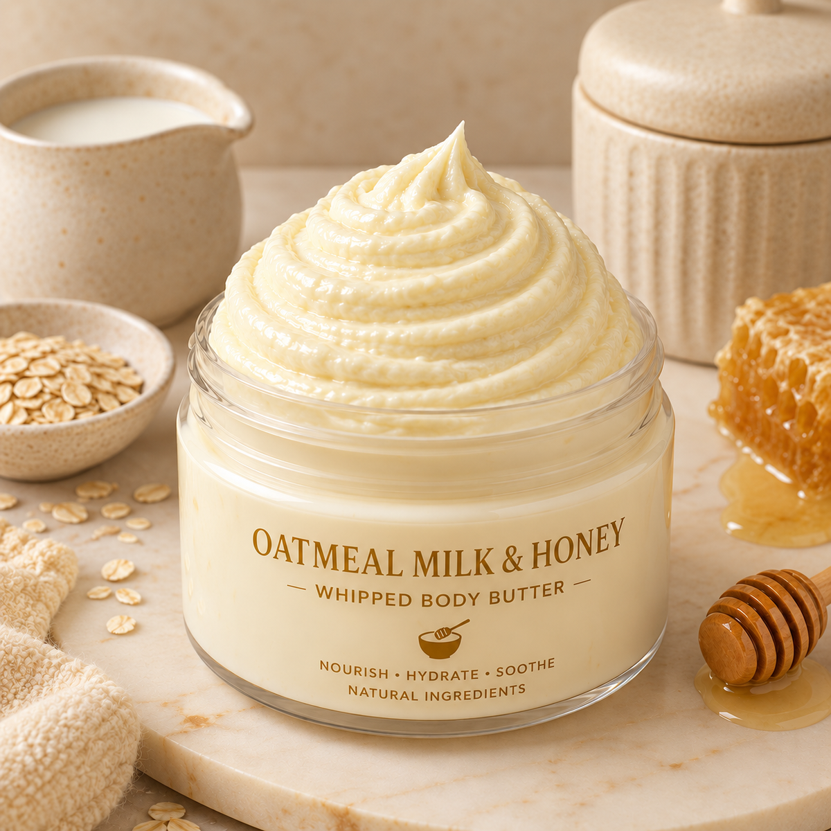 Oatmeal Milk & Honey Whipped Body Butter