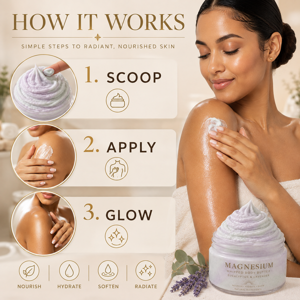 Magnesium Whipped Body Butter – Eucalyptus & Lavender