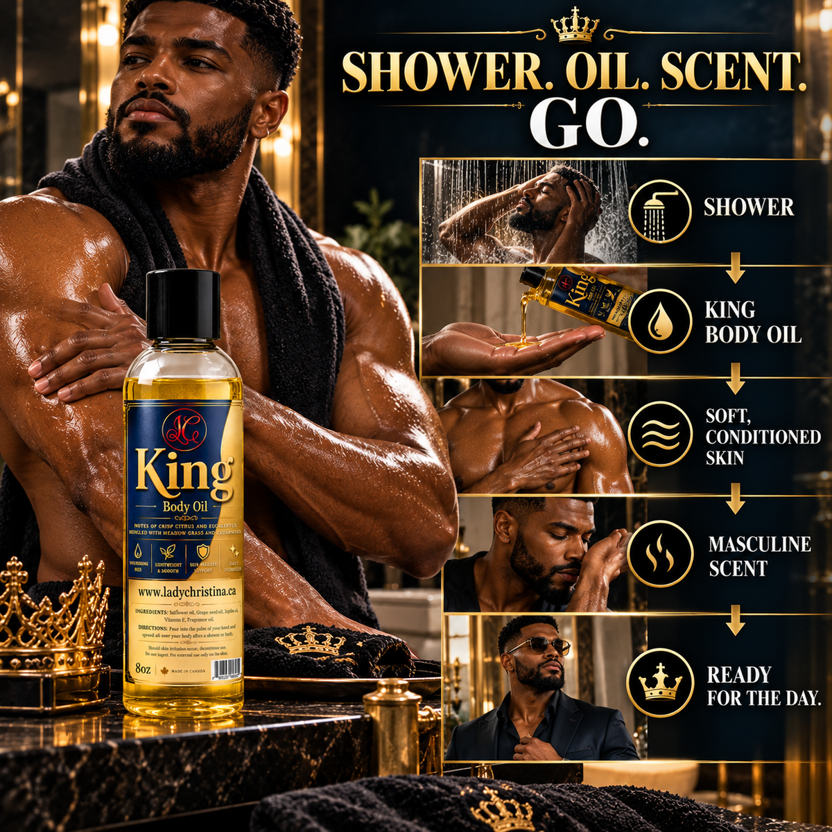 King Body Oil - For Him