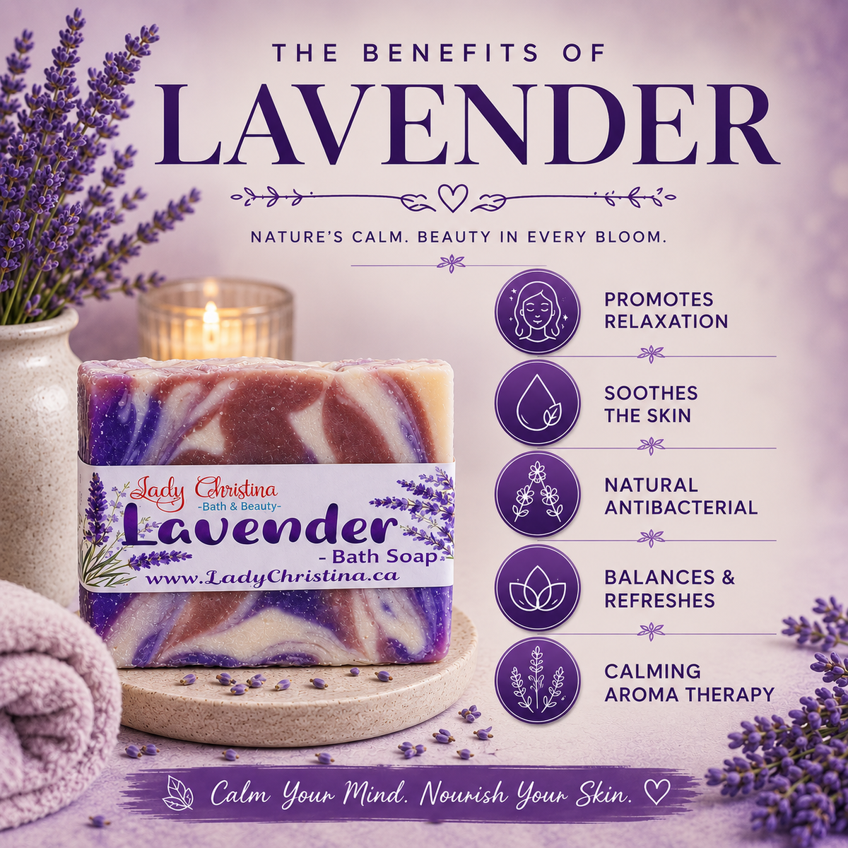 Lavender Soap Bar - photo 3