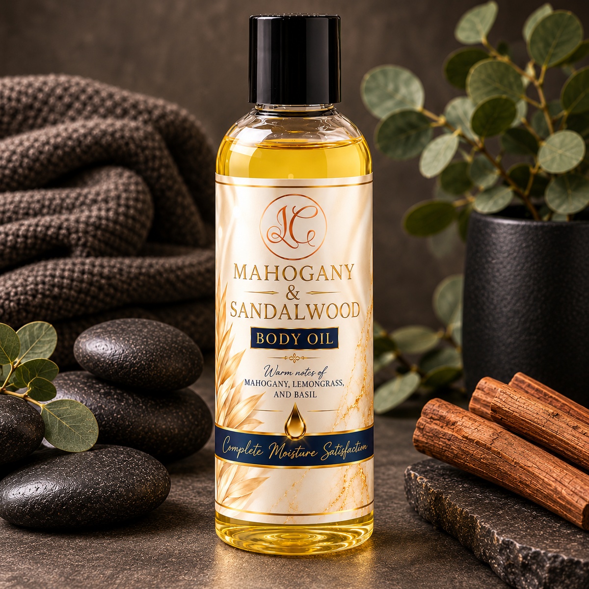 Mahogany & Sandalwood Body Oil - For Him