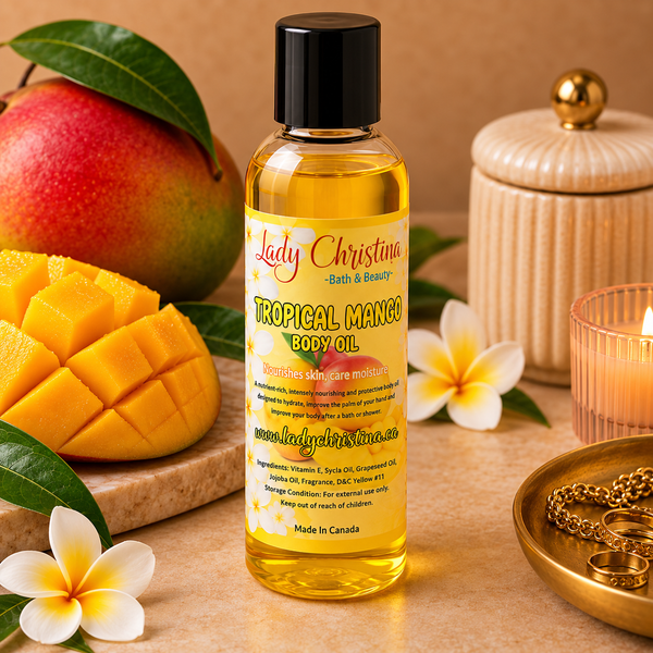 Tropical Mango Body Oil - Lady Christina Bath & Beauty