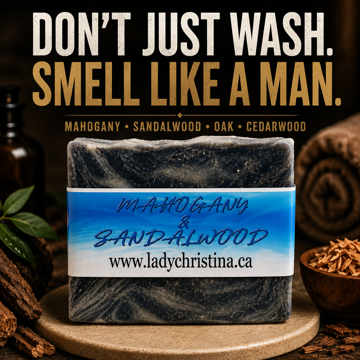 Mahogany & Sandalwood Bath Soap - photo 3
