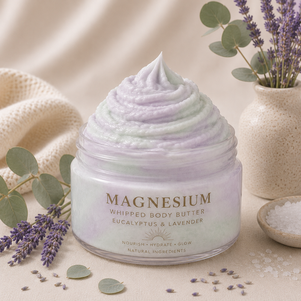 Magnesium Whipped Body Butter – Eucalyptus & Lavender